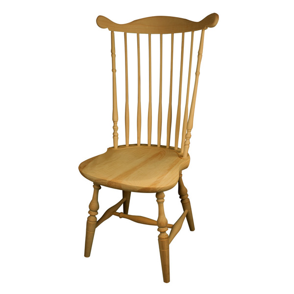 Osborne Wood Products 39 x 22 x 17 1/2 Colonial Kitchen Chair Kit in White Birch 55003WB